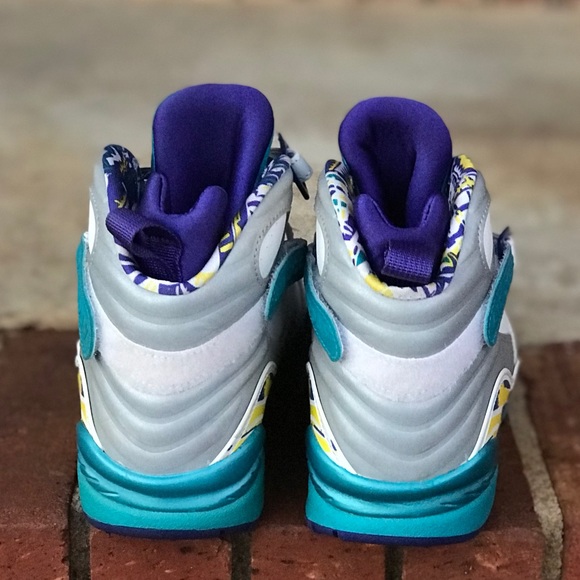 Air Jordan Retro 8 White Aqua (W) 2019 Sz 7 - Picture 4 of 8